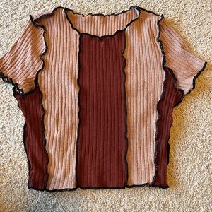 SHEIN color block tee